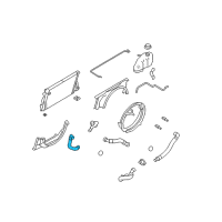 OEM Ford F-250 Super Duty Reservoir Hose Diagram - HC3Z-8075-J