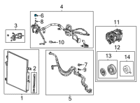 OEM 2022 Jeep Grand Wagoneer Cap-A/C Charge Valve Diagram - 68354227AA