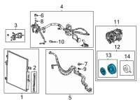 OEM 2022 Jeep Grand Wagoneer A/C COMPRESSOR Diagram - 68526082AA