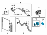 OEM Jeep A/C COMPRESSOR Diagram - 68526045AA