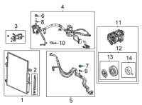 OEM 2016 Jeep Cherokee Cap-A/C Charge Valve Diagram - 68231469AA