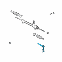 OEM 2011 Lexus RX350 Rod Assembly,Tie, RH Diagram - 45460-09190