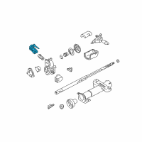 OEM 1994 Pontiac Grand Am Cylinder, Steering Column Lock & Ignition Switch Diagram - 26050287