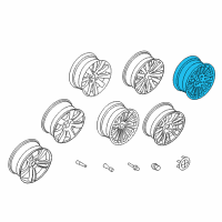 OEM 2014 BMW 750Li Light Alloy Rim Diagram - 36-11-7-841-225