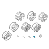 OEM 2007 BMW 525xi Valve Caps Rdc Diagram - 36-11-1-095-436