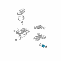 OEM 2005 GMC Canyon Duct-Air Cleaner Resonator Outlet Diagram - 15202414