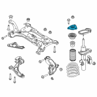 OEM 2012 Ford Focus Strut Mount Diagram - CV6Z-18183-A