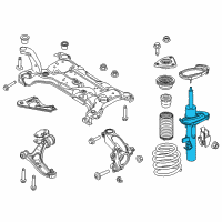 OEM 2018 Ford Focus Strut Diagram - CV6Z-18124-AS