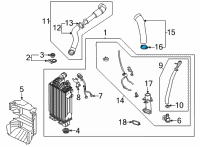 OEM Hyundai Santa Fe Clamp-Hose Diagram - 28292-2F070