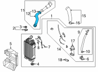 OEM 2022 Hyundai Sonata Hose Assembly-INTERCOOLER Inlet, B Diagram - 28283-2S300