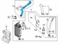 OEM 2022 Hyundai Sonata HOSE&PIPE ASSY-I/C INLET Diagram - 28272-2S300