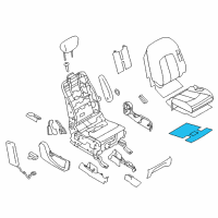 OEM 2012 Nissan Quest Heater Unit-Front Seat Cushion Diagram - 87335-1JB6C