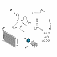 OEM Ford Escape Clutch & Pulley Diagram - AV1Z-19D786-A