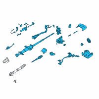 OEM 2003 Chevrolet S10 Column Asm, Steering Diagram - 26094741