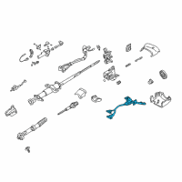 OEM Oldsmobile Bravada Switch Asm, Turn Signal & Headlamp Dimmer Switch & Windshield Wiper & Windshield Washer (W/ Lever) Diagram - 26100853