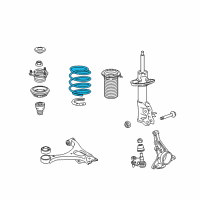 OEM Honda Civic Spring, Right Front Diagram - 51401-SNA-A13