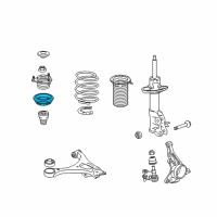 OEM 2009 Honda Civic Bearing, Front Shock Absorber Mounting Diagram - 51726-SNA-G01