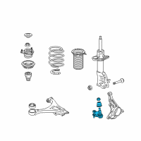 OEM 2008 Honda Civic Joint, Left Front Ball (Lower) Diagram - 51230-SNA-A03