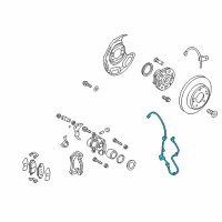 OEM 2014 Hyundai Veloster Sensor Assembly-Abs Real Wheel , LH Diagram - 59910-2V000