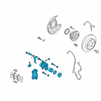 OEM 2015 Hyundai Veloster Caliper Kit-Rear Brake, RH Diagram - 58311-2VA30