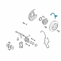 OEM Hyundai Veloster Hose-Rear Wheel LH Diagram - 58737-2V000