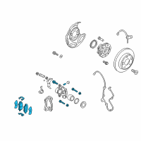 OEM 2014 Hyundai Veloster Disc Brake Assembly-Rear, LH Diagram - 58300-2V300