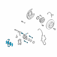 OEM 2013 Hyundai Veloster Disc Brake Assembly-Rear, LH Diagram - 58300-2V300