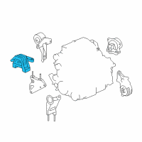 OEM 2006 Pontiac G6 Mount Asm-Engine Diagram - 25852868