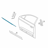 OEM 2018 Lincoln MKC Belt Weatherstrip Diagram - EJ7Z-7821452-B