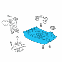 OEM 2019 Cadillac CT6 Transmission Mount Diagram - 23240608