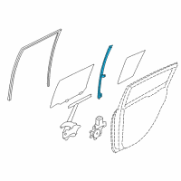 OEM Nissan Leaf Sash Assy-Rear Door Partition, LH Diagram - 82223-3NF0A