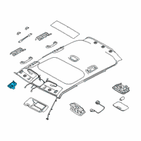 OEM 2019 Hyundai Ioniq Retainer-Sunvisor Diagram - 85235-B1000-TTN