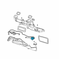 OEM 1998 Dodge B3500 Air Conditioning And Heater Actuator Diagram - 4885064AA