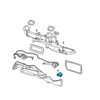 OEM 1998 Dodge B2500 Instrument Panel Blend Door Actuator Diagram - 4885296AA