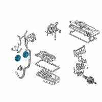 OEM Honda Civic Pulley, Timing Belt Driven Diagram - 14211-PR3-003