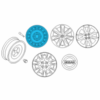 OEM 2012 Nissan Versa Wheel Assy-Disc Diagram - 40300-9KZ0A