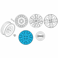 OEM 2018 Nissan Versa Note Wheel-Aluminum Diagram - 40300-9KK0A