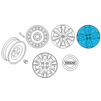 OEM 2017 Nissan Versa Note Wheel-Aluminum Diagram - 40300-9ME1A