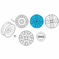 OEM 2013 Nissan Versa Disc Wheel Cap Diagram - 40315-3BA0B