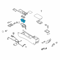 OEM 2010 Mercury Milan Cup Holder Diagram - AE5Z-5413562-BA