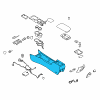 OEM 2012 Ford Fusion Console Body Diagram - AE5Z-54045A36-BB