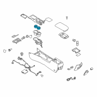 OEM 2007 Lincoln MKZ Cup Holder Insert Diagram - 6E5Z-5413562-AA