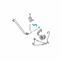 OEM Cadillac CTS Hose, P/S Fluid Reservoir Outlet Diagram - 25768050