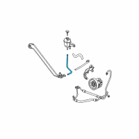 OEM 2004 Cadillac CTS Hose, P/S Fluid Reservoir Inlet Diagram - 25773286