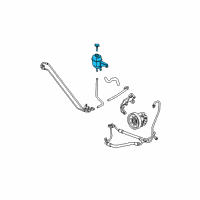 OEM 2005 Cadillac CTS Reservoir, P/S Fluid Diagram - 25772731