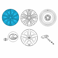 OEM 2012 Lexus CT200h Wheel, Disc Diagram - 42611-76071