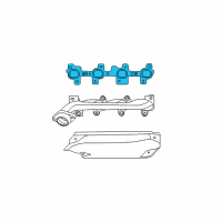 OEM 2010 Dodge Dakota Gasket-Exhaust Manifold Diagram - 53032833AH