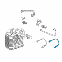 OEM 2021 Chevrolet Malibu Lower Oxygen Sensor Diagram - 12661898