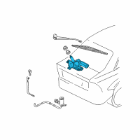 OEM 2000 Ford Focus Rear Motor Diagram - 7S4Z-17508-A