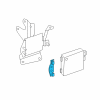 OEM 2017 Nissan Armada Bracket-Electric Unit Diagram - 28452-1LA1B